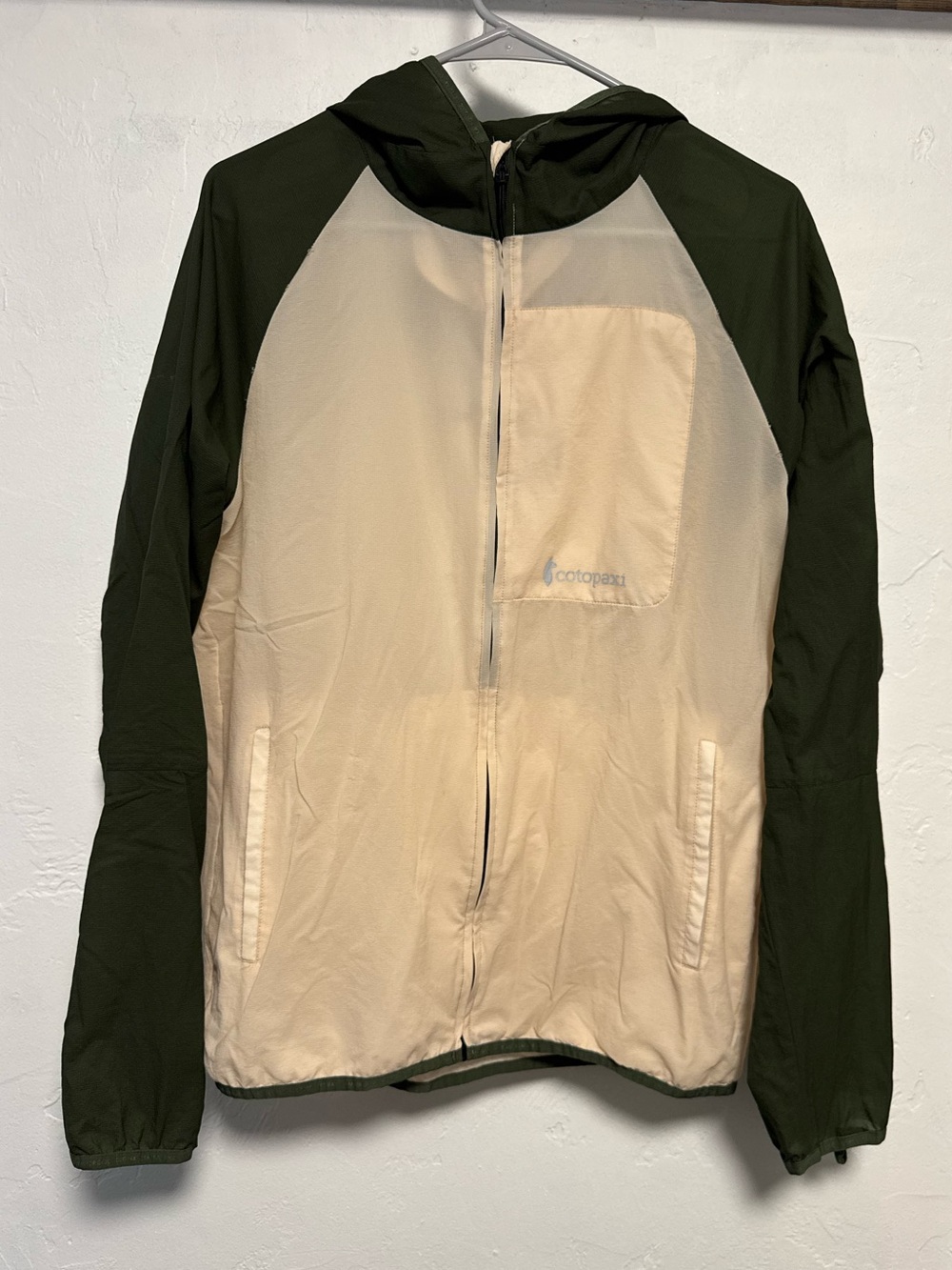 cotopaxi Olive & Cream Lightweight Hooded Jacket